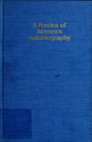 A poetics of women's autobiography : marginality and the fictions of self-representation /