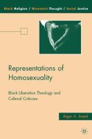 Representations of homosexuality Black liberation theology and cultural criticism /