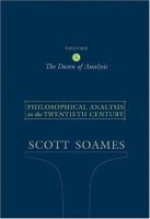 Philosophical analysis in the twentieth century /