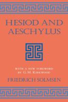 Hesiod and Aeschylus /