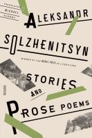 Stories and prose poems /