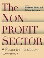 The Nonprofit Sector : A Research Handbook.