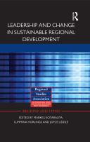 Leadership and Change in Sustainable Regional Development.