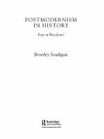 Postmodernism in history fear or freedom? /