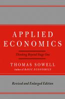 Applied economics : thinking beyond stage one /