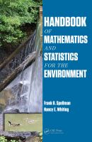 Handbook of Mathematics and Statistics for the Environment.