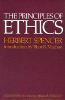 The Principles of Ethics : In Two Volumes.