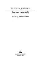 Journals, 1939-1983 /