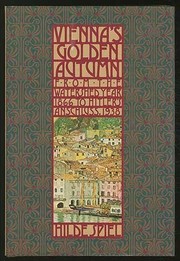 Vienna's golden autumn, 1866-1938 /