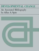 Developmental change : an annotated bibliography /