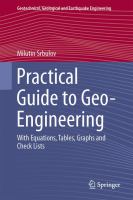 Practical Guide to Geo-Engineering With Equations, Tables, Graphs and Check Lists /