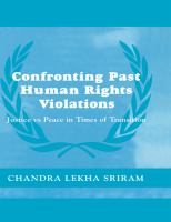 Confronting Past Human Rights Violations.