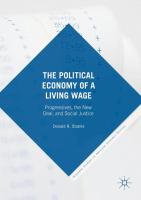 The Political Economy of a Living Wage Progressives, the New Deal, and Social Justice /