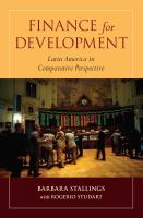 Finance for Development : Latin America in Comparative Perspective.