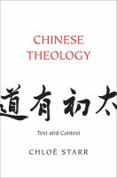 Chinese theology : text and context /