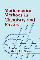 Mathematical methods in chemistry and physics /