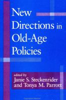 New directions in old age policies /