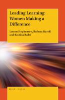 Leading learning women making a difference /