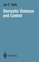 Domestic violence and control /