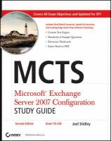 MCTS Microsoft Exchange server 2007 configuration study guide /