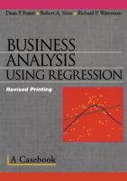 Business Analysis Using Regression : A Casebook.