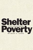 Shelter poverty : new ideas on housing affordability /