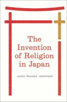 The Invention of Religion in Japan.