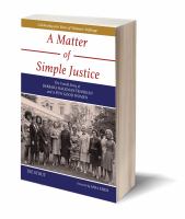 A Matter of Simple Justice : The Untold Story of Barbara Hackman Franklin and a Few Good Women /