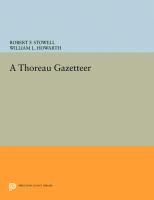 A Thoreau gazetteer /