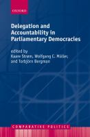 Delegation and Accountability in Parliamentary Democracies.