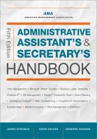 Administrative Assistant's and Secretary's Handbook.