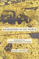 Maimonides in his world portrait of a Mediterranean thinker /