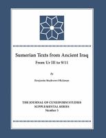 Sumerian texts from Ancient Iraq : from Ur III to 9/11 /