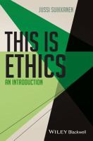 This is ethics an introduction /