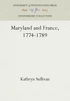 Maryland and France, 1774-1789 /