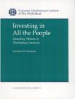 Investing in all the people : educating women in developing countries /