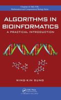 Algorithms in bioinformatics a practical introduction /