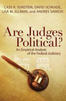 Are Judges Political? : An Empirical Analysis of the Federal Judiciary.