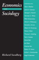 Economics and sociology : redefining their boundaries : conversations with economists and sociologists /