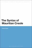 The Syntax of Mauritian Creole.