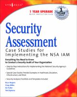 Security Assessment : Case Studies for Implementing the NSA IAM.