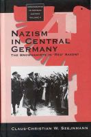 Nazism in central Germany the brownshirts in 'red' Saxony /