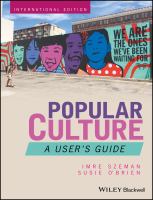 Popular culture a user's guide /