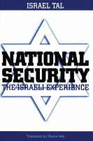 National security the Israeli experience /