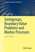 Semigroups, Boundary Value Problems and Markov Processes