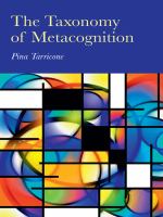The taxonomy of metacognition