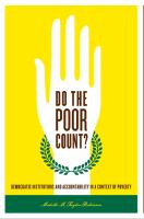 Do the poor count? democratic institutions and accountability in a context of poverty /