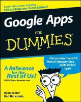 Google Apps for dummies