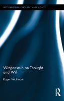 Wittgenstein on Thought and Will.