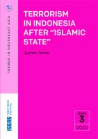 Terrorism in Indonesia after “Islamic state”